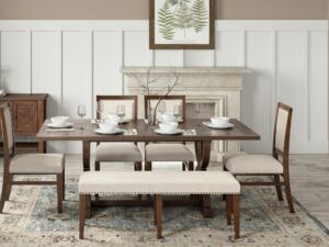 miniaturka Klasyczny Stół Rozkładany Intarsja Jodełka – Avola