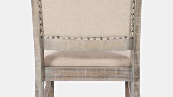 miniaturka Rustykalne Krzesło Tapicerowane Przetarcia Shabby Chic – Avola