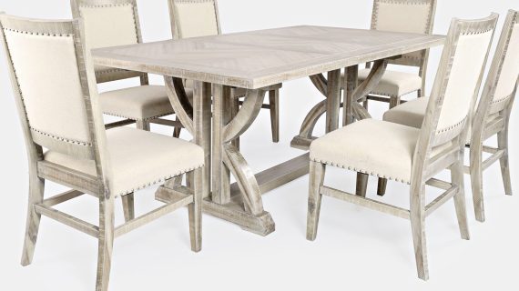 miniaturka Rustykalne Krzesło Tapicerowane Przetarcia Shabby Chic – Avola