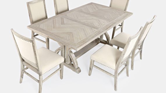 miniaturka Rustykalne Krzesło Tapicerowane Przetarcia Shabby Chic – Avola