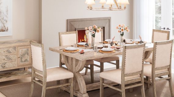 miniaturka Rustykalne Krzesło Tapicerowane Przetarcia Shabby Chic – Avola