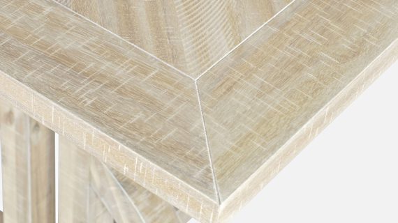 miniaturka Drewniany Stół Intarsja Jodełka Nogi Krzyżowe – Avola