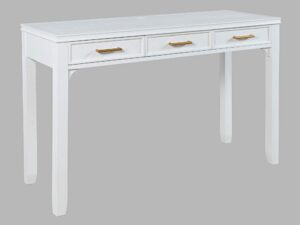 miniaturka Białe Biurko Klasyczne z USB i Szufladami – Avola