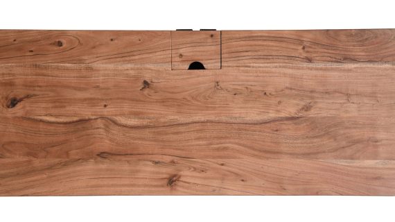 miniaturka Loftowe Biurko Naturalne Drewno Gniazda USB – Avola