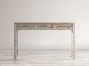 miniaturka Klasyczne Biurko Naturalne Drewno USB – Avola