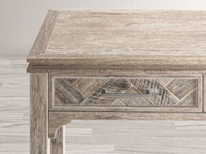 miniaturka Klasyczne Biurko Naturalne Drewno USB – Avola