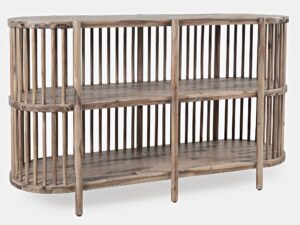 miniaturka Komoda Boho Naturalne Drewno Pionowe Szczebelki – Avola