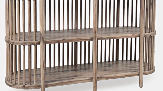 miniaturka Komoda Boho Naturalne Drewno Pionowe Szczebelki – Avola