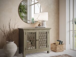 miniaturka Złota Komoda Lustrzane Drzwi Szprosy – Avola