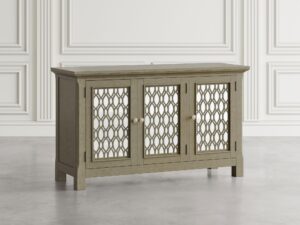 miniaturka Złota Komoda Lustrzane Drzwi Eleganckie Szprosy – Avola