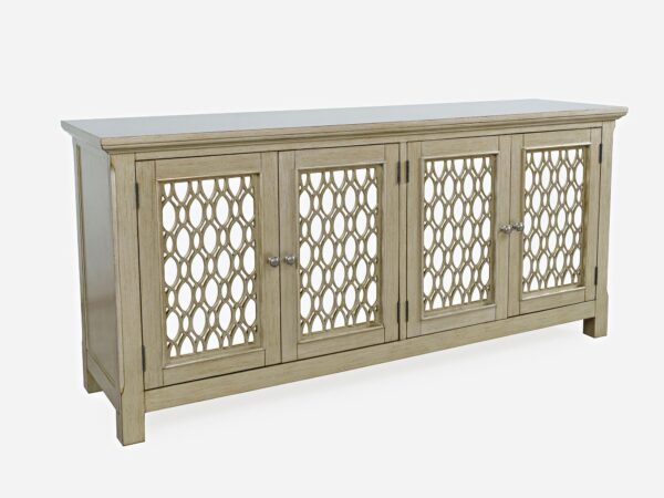 Złota komoda lustrzane drzwi