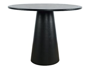 Minimalistyczny Stół Barowy Okrągły Blat Stożkowa Podstawa – Avola