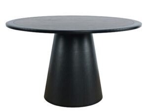 Stół 127cm Mid-Century Okrągły Blat Stożkowa Podstawa – Avola