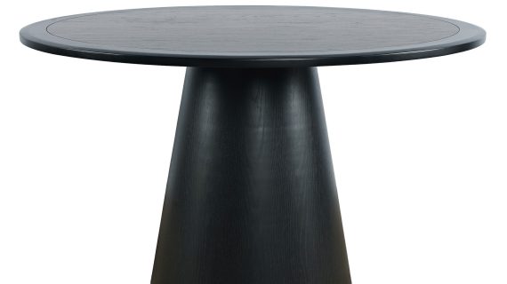 Stół 127cm Mid-Century Okrągły Blat Stożkowa Podstawa – Avola
