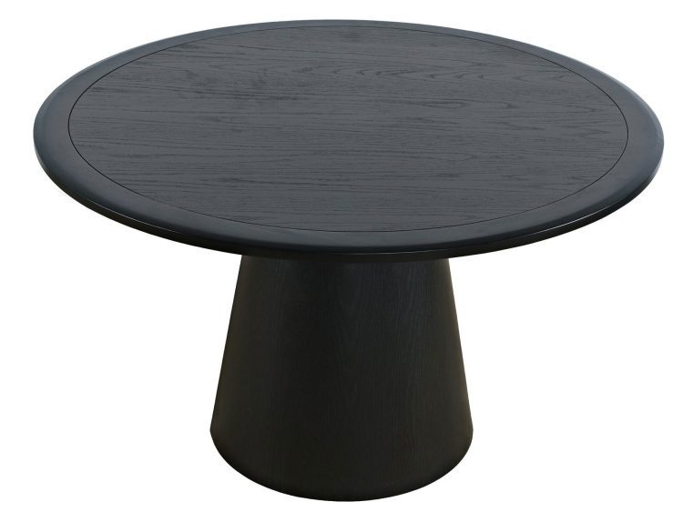 Blat stołu prostokątnego w kolorze czarnym z białymi żyłkami, imitacja marmuru