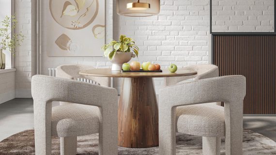 miniaturka Zestaw Stół 127cm Cztery Krzesła Orzech Włoski – Avola