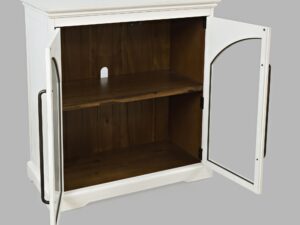 miniaturka Biała Komoda Przeszklone Drzwi Łuki – Avola