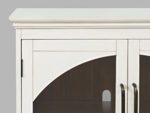 miniaturka Biała Komoda Sześć Przeszklonych Drzwi – Avola