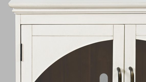 miniaturka Biała Komoda Sześć Przeszklonych Drzwi – Avola