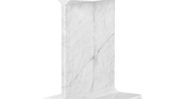 Marmurowy Stolik Polerowany Blat Zaokrąglona Krawędź – Avola
