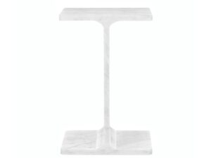 miniaturka Marmurowy Stolik Polerowany Blat Zaokrąglona Krawędź – Avola