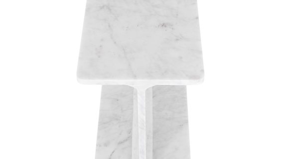 miniaturka Marmurowy Stolik Polerowany Blat Zaokrąglona Krawędź – Avola