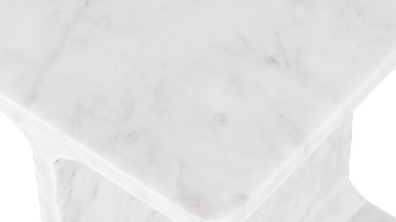 miniaturka Marmurowy Stolik Polerowany Blat Zaokrąglona Krawędź – Avola