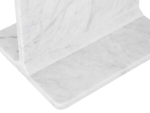 miniaturka Marmurowy Stolik Polerowany Blat Zaokrąglona Krawędź – Avola