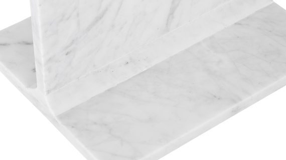miniaturka Marmurowy Stolik Polerowany Blat Zaokrąglona Krawędź – Avola
