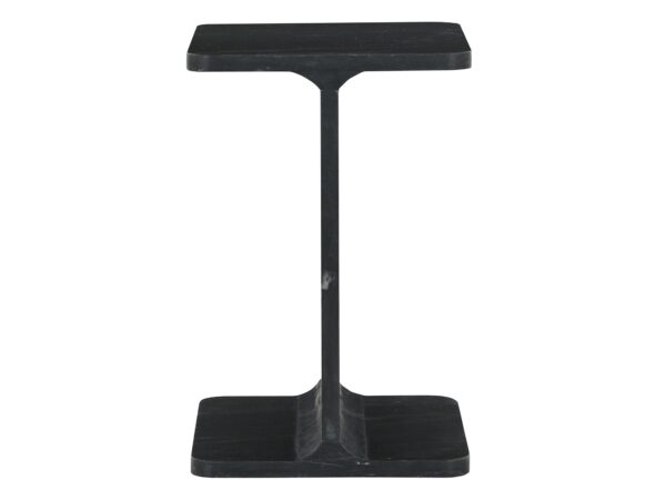 Nowoczesny stolik boczny z czarnym blatem