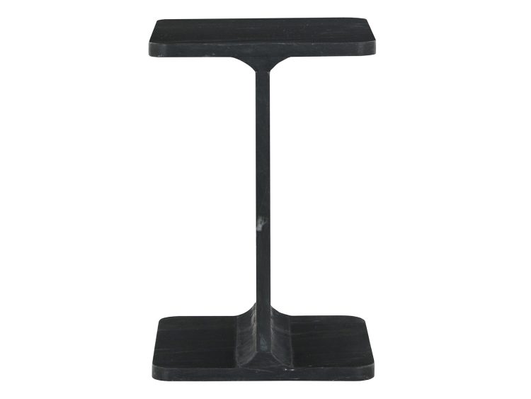 Nowoczesny stolik boczny z czarnym blatem