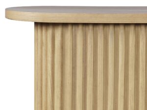 miniaturka Konsola Japandi Ryflowany Blat Owalna Podstawa – Avola