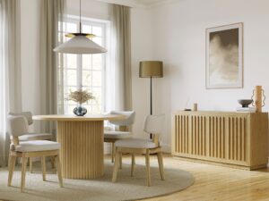 miniaturka Komoda Japandi Ryflowany Front Push to Open – Avola