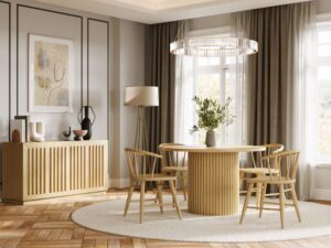 miniaturka Komoda Japandi Ryflowany Front Push to Open – Avola