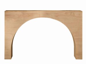 Konsola Japandi Łagodny Łuk Widoczna Struktura Drewna – Avola