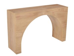 miniaturka Konsola Japandi Łagodny Łuk Widoczna Struktura Drewna – Avola
