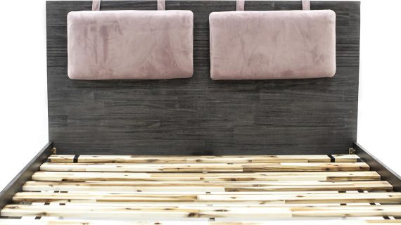 miniaturka Zestaw Łóżko 180cm Szafki Nocne Pudrowy Róż – Capella