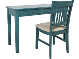 Zestaw Biurko Krzesło Ciemnoniebieski USB – Avola