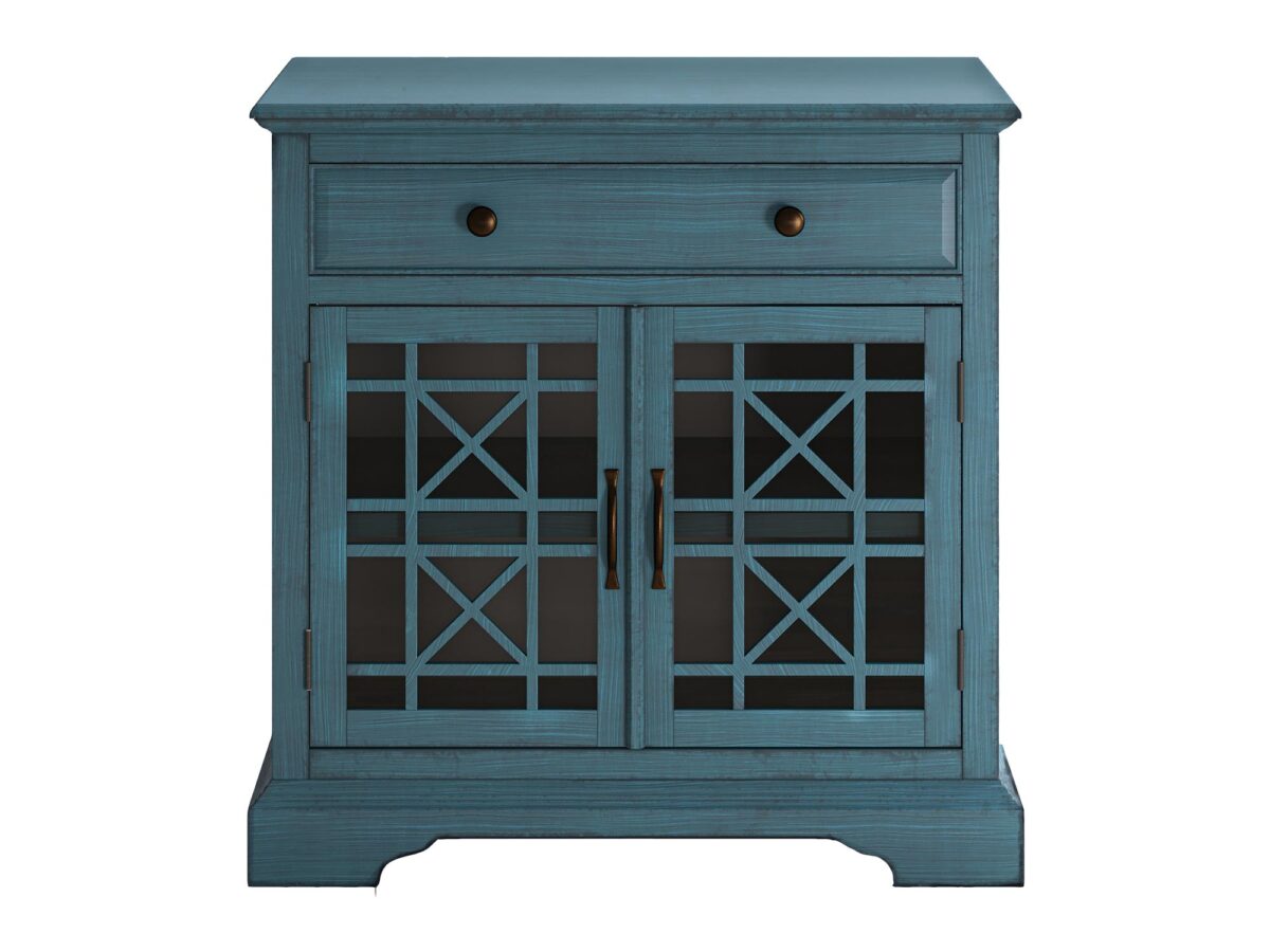 Niebieska komoda retro w stylu vintage – Avola