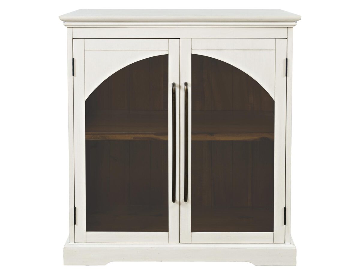 Biała Komoda Przeszklone Drzwi Łuki – Avola