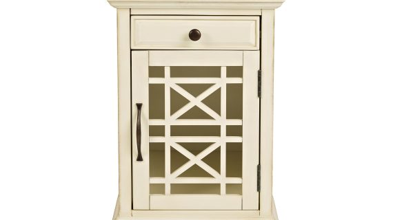 Nocna Szafka z Szprosami Przeszklone Drzwi – Avola