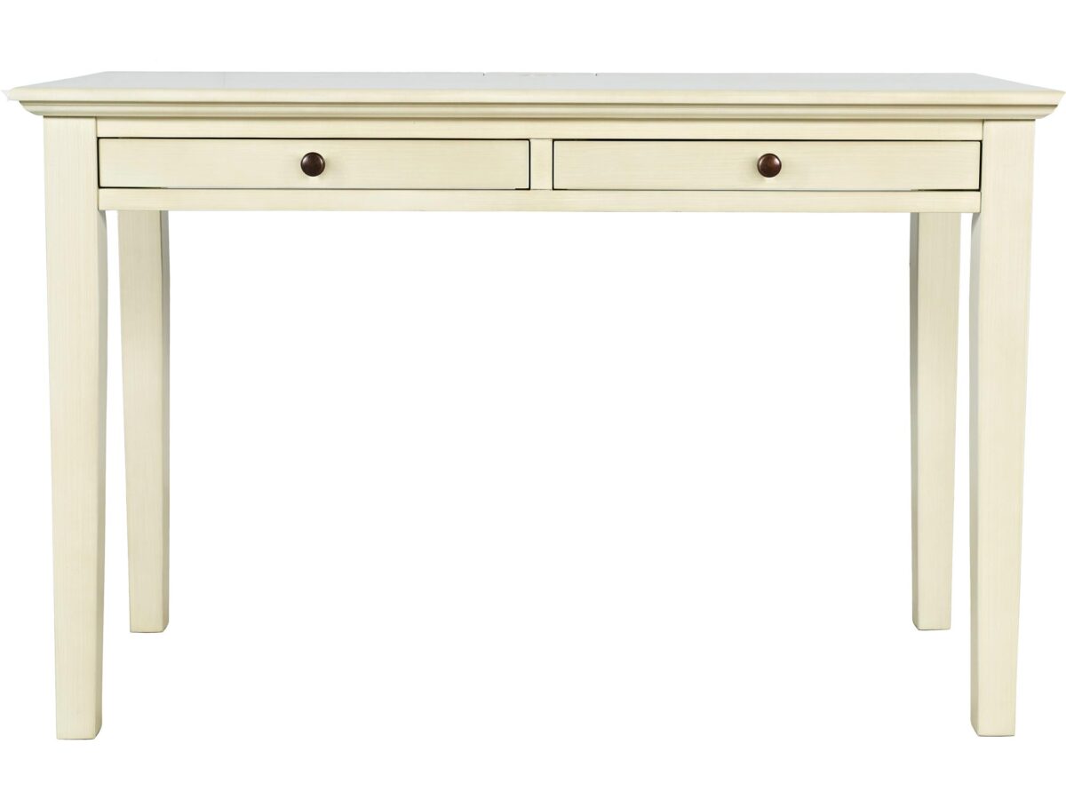 Kremowe Biurko z Gniazdem USB – Avola