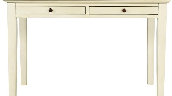 Kremowe Biurko z Gniazdem USB – Avola