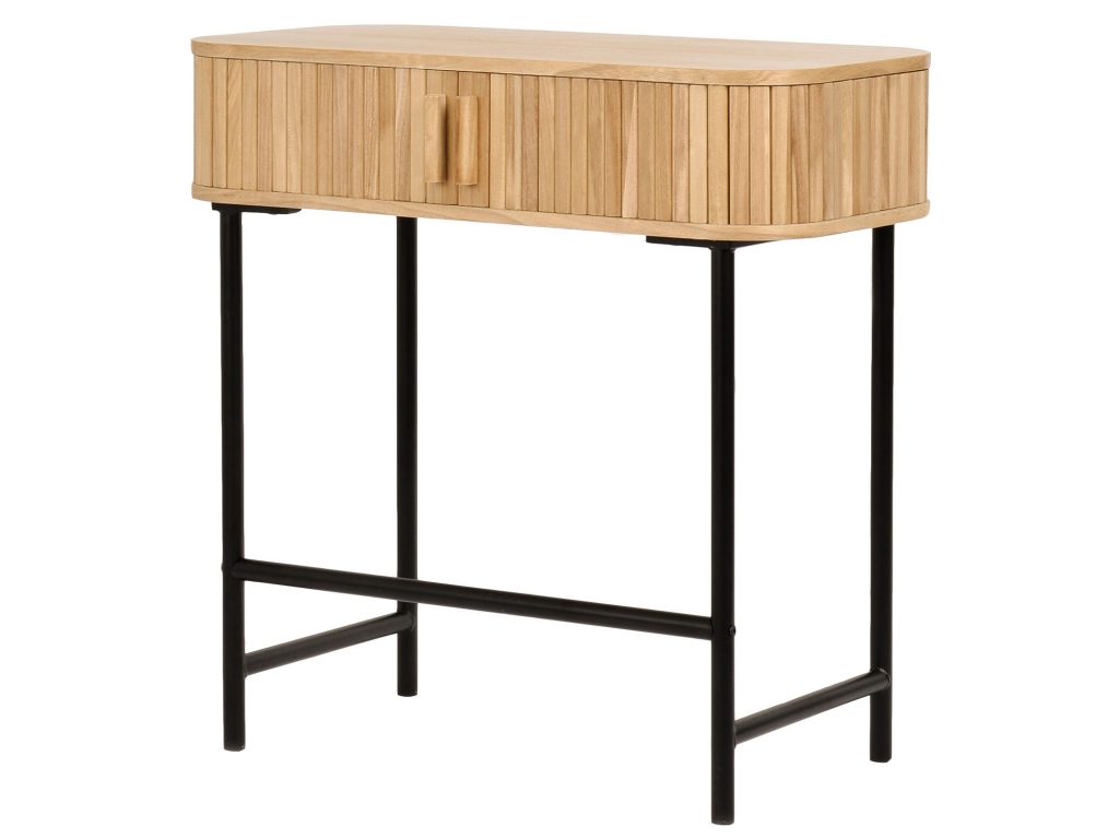 Retro Konsola Drewniany Korpus Metalowe Nogi – Florence