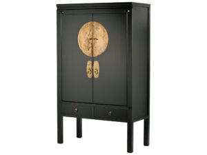 Elegancka Szafa Czerwone Przetarcia Orientalne Zdobienia – Hamilton