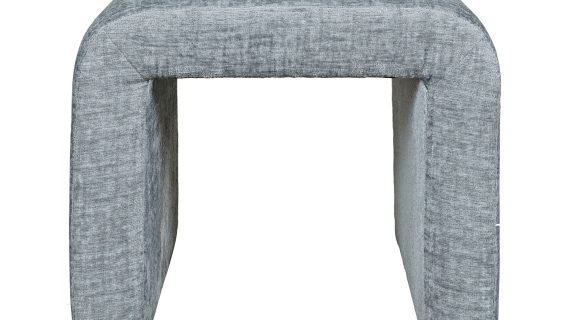 Elegancka Ławka Tapicerowana Jasnoniebieski Kolor – Edinburgh