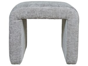 Srebrnoszara Ławka Tapicerowana Elegancka – Edinburgh