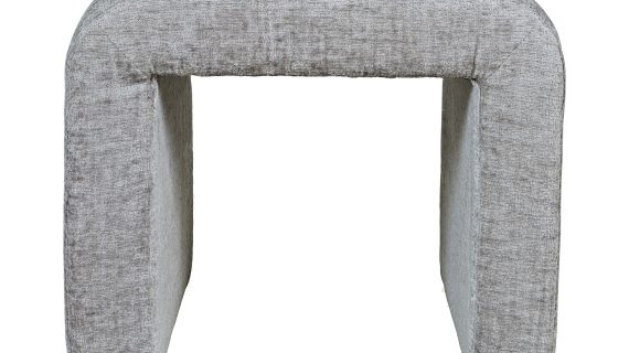 Srebrnoszara Ławka Tapicerowana Elegancka – Edinburgh