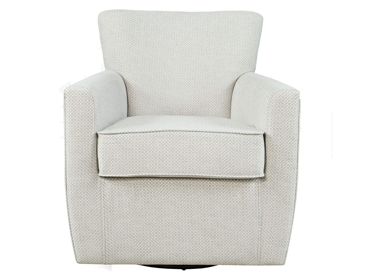 Elegancki Jasnoszary Fotel Obrotowy Tapicerowany – Edinburgh