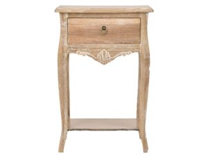 Szafka nocna jasnobrązowa z metalowym uchwytem – Viva